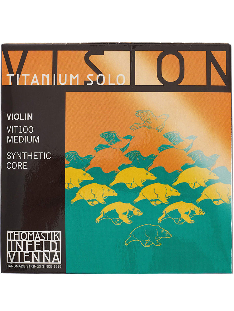 Thomastik-Infeld VIT100 Vision Titanium Solo Violin String Set - 4/4 Size