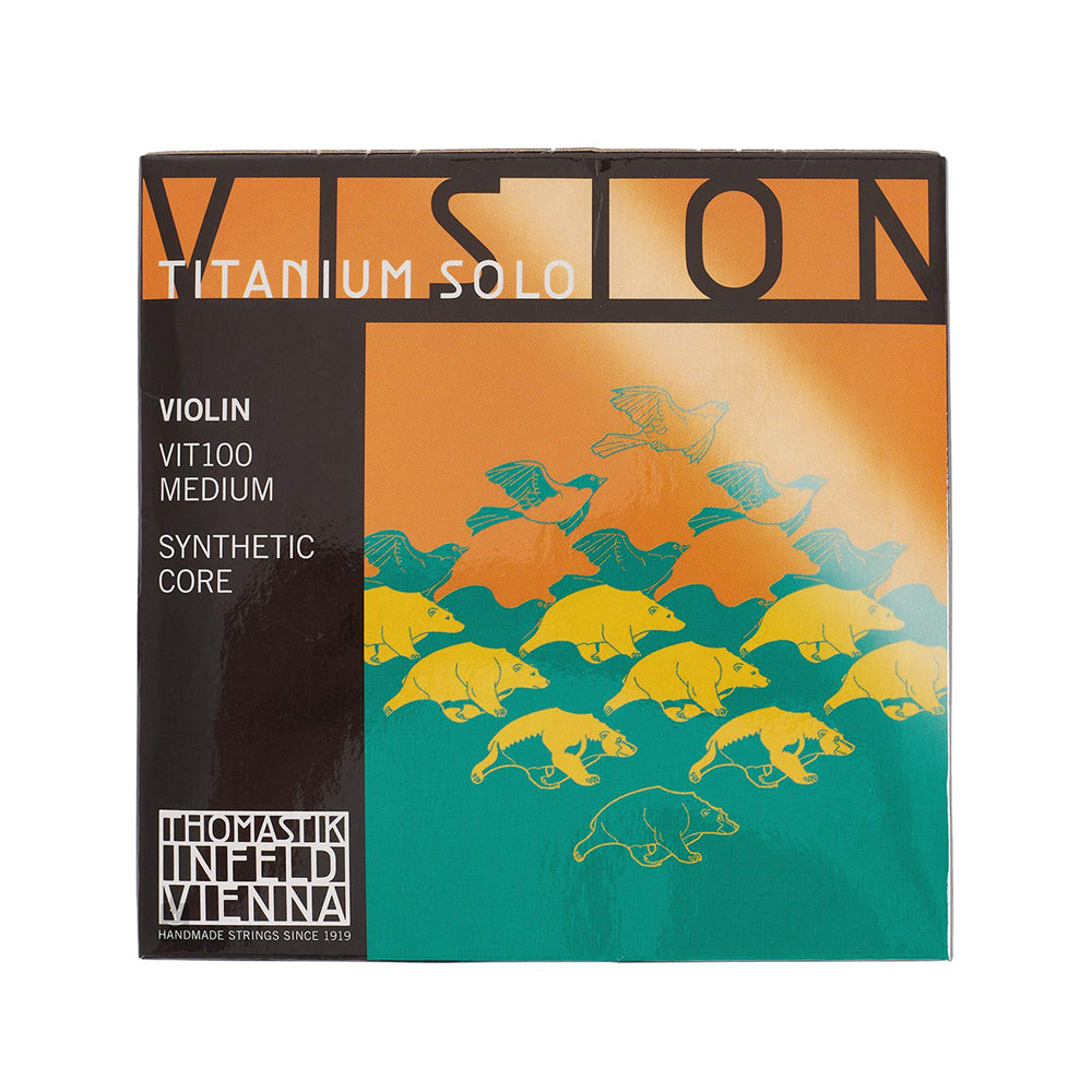 Thomastik-Infeld VIT100 Vision Titanium Solo Violin String Set - 4/4 Size