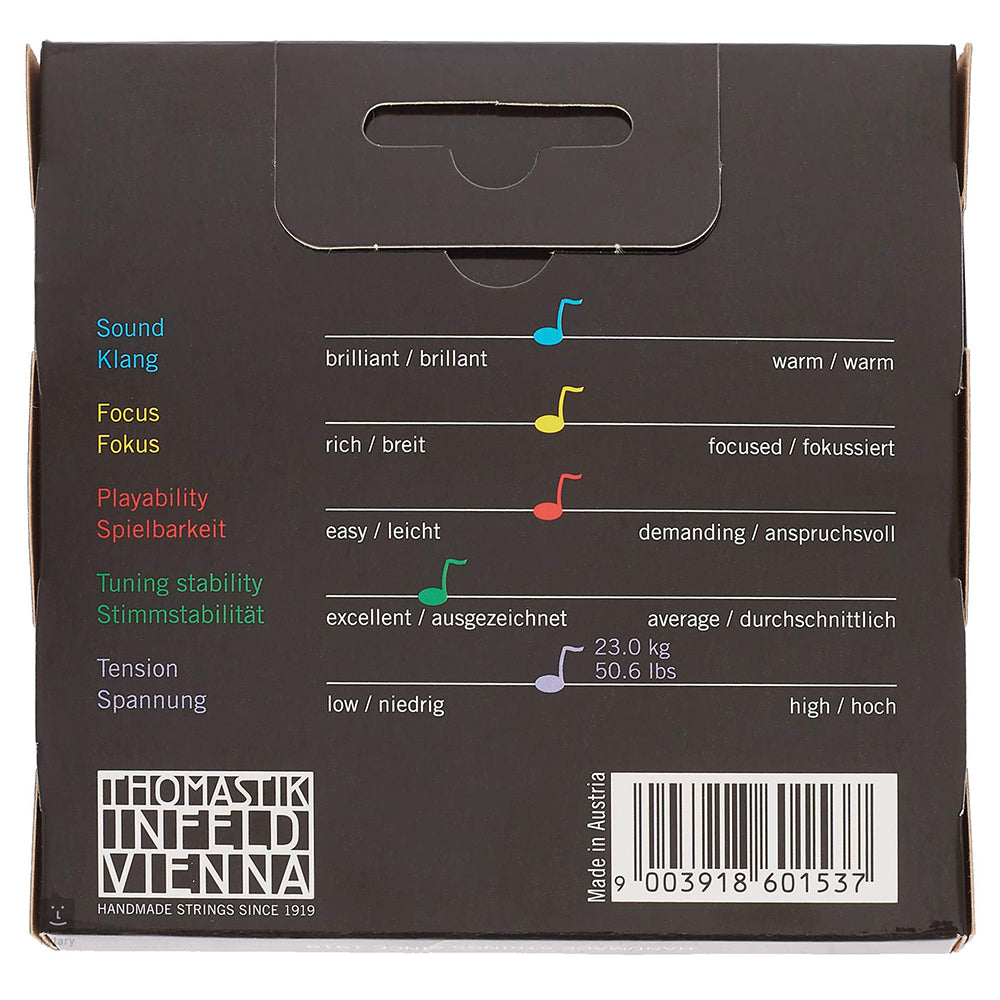Thomastik-Infeld VIT100 Vision Titanium Solo Violin String Set - 4/4 Size