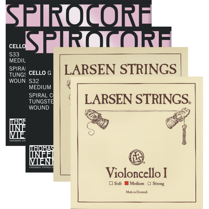 Thomastik-Infeld Cello Strings (S3233) Larsen Medium A+D