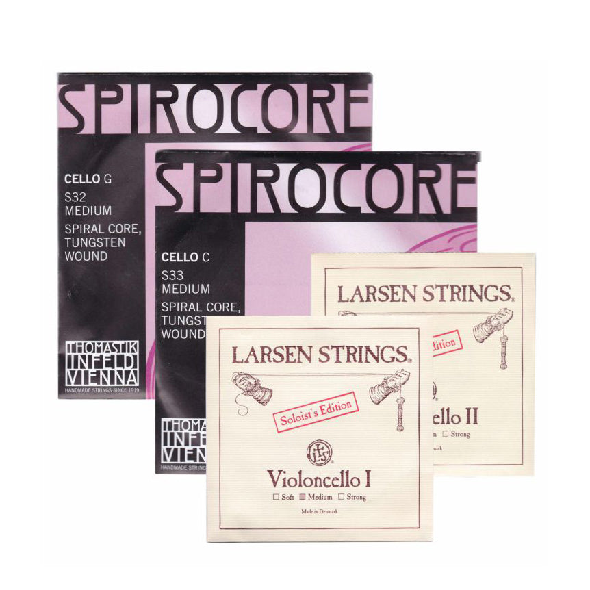Thomastik-Infeld Cello Strings (S3233) Larsen Medium A+D