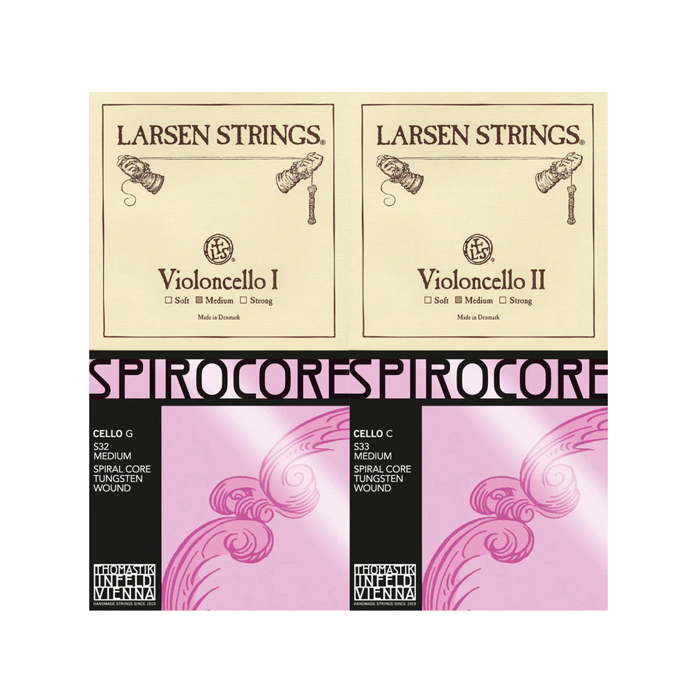 Thomastik-Infeld Cello Strings (S3233)   Larsen Medium A+D